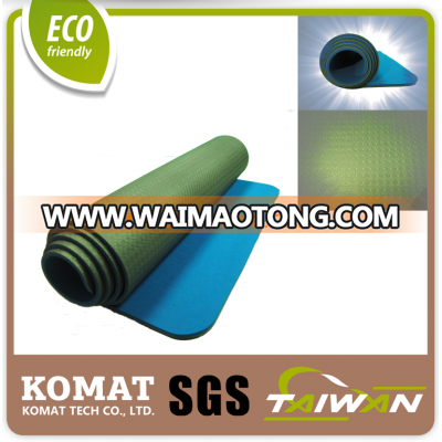 Taiwan Patented Dual Layers and Color 100% Eco TPE yoga mat